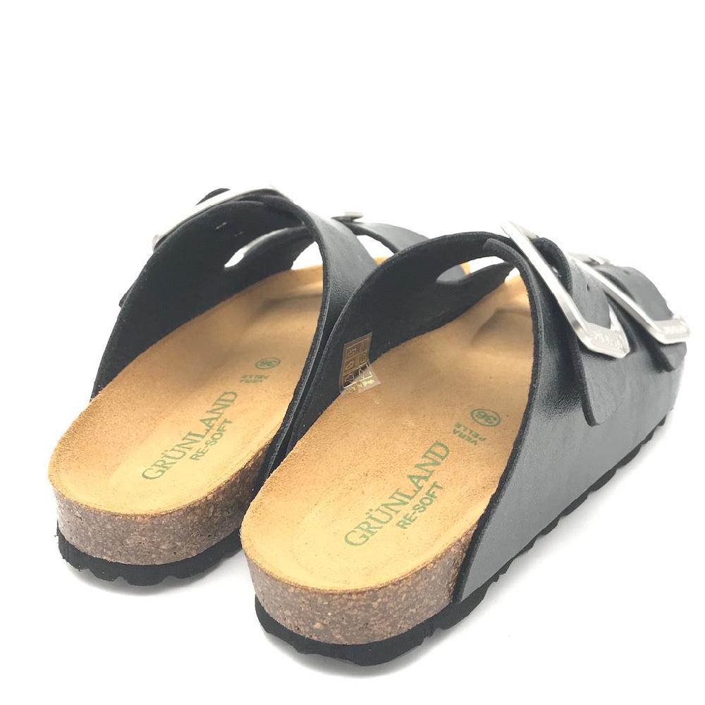 Zulian Calzature Ciabatta Sara doppia fibbia nero Qualità Garantita
