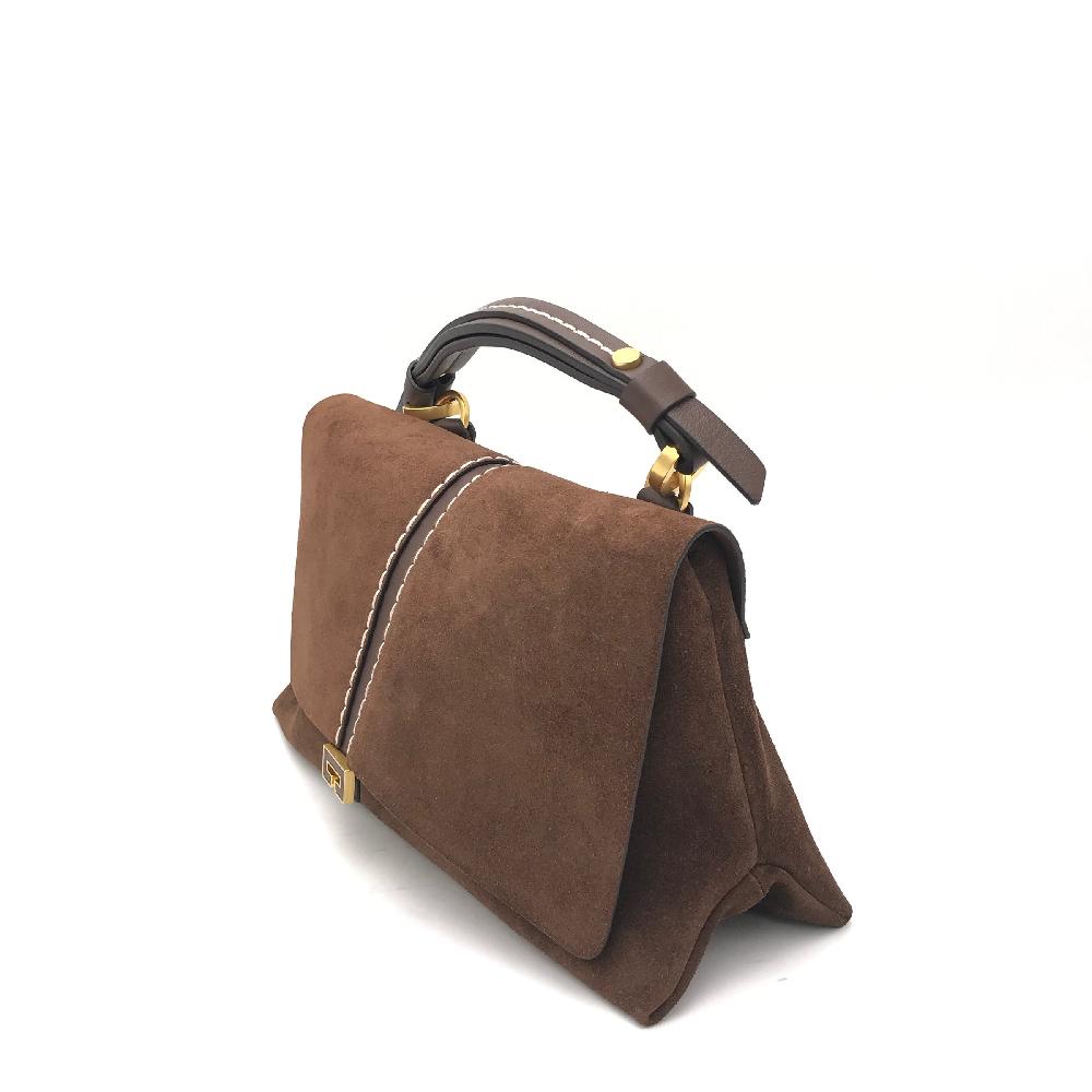 Zulian Calzature Borsa Kendall small camoscio marrone Shopping Online