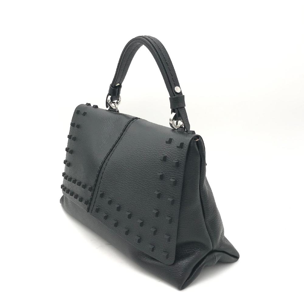 Zulian Calzature Borsa Kendal nera borchie Sottocosto