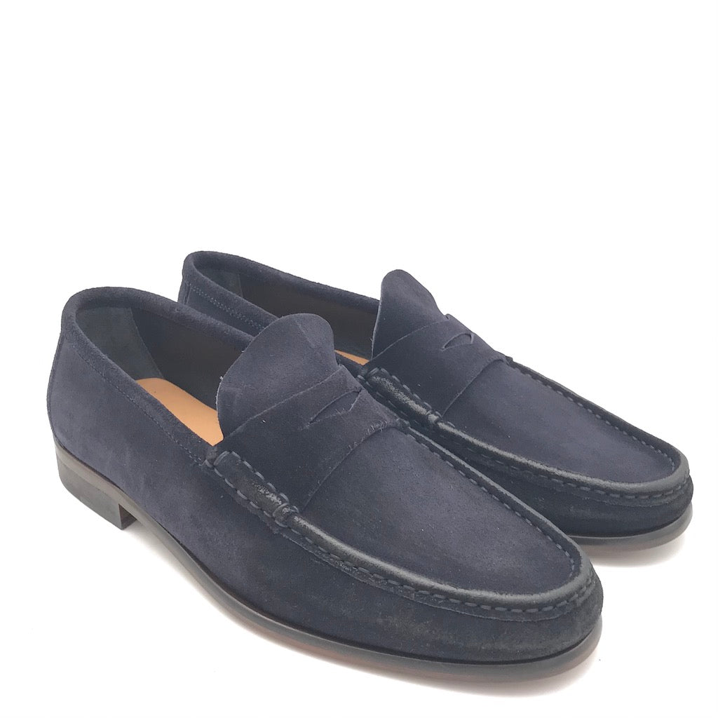 Zulian Calzature Mocassino in velour blu Online