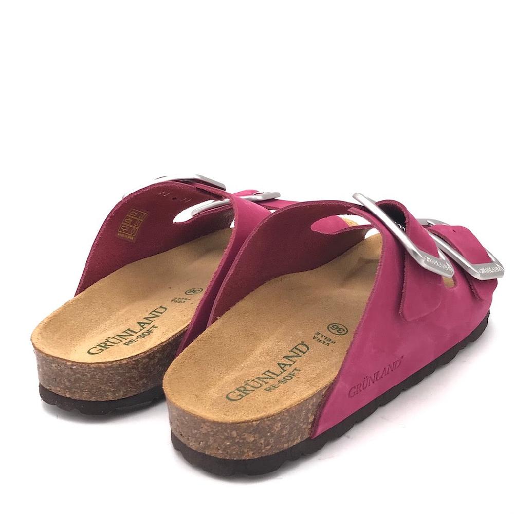 Zulian Calzature Ciabatta Sara doppia fibbia nabuk porpora Vendite Flash