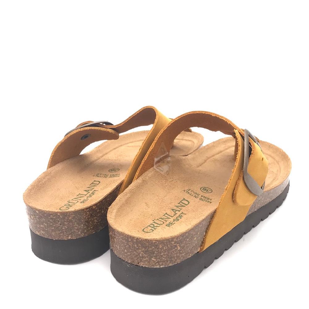 Zulian Calzature Ciabatta Hola infradito ocra Italia
