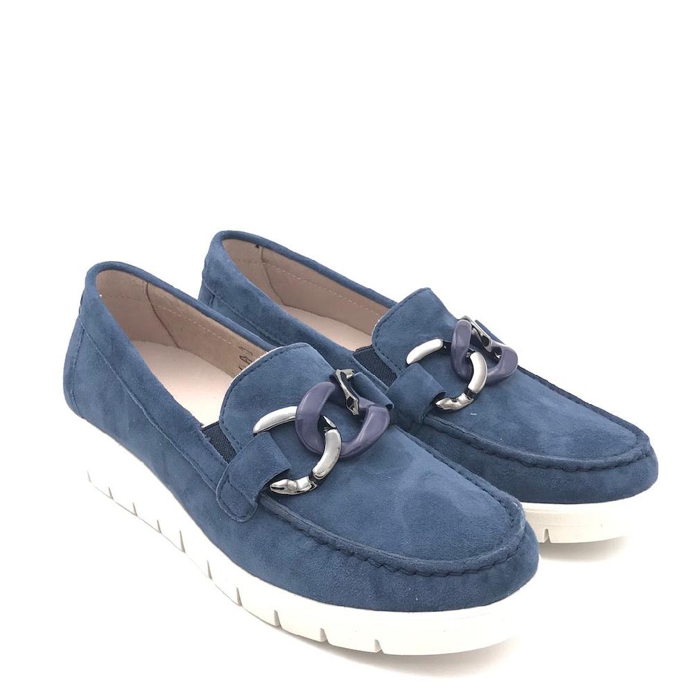 Zulian Calzature Mocassino Tafa blu In Linea
