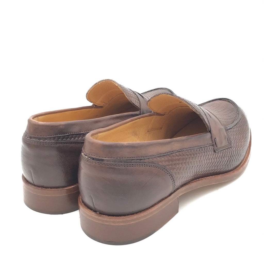 Zulian Calzature Mocassino intrecciato fango Vendita Calda