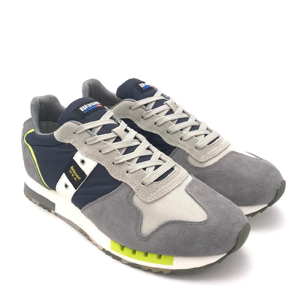 Zulian Calzature Sneakers Queens01 Dir navy-grey Saldi Di Fabbrica