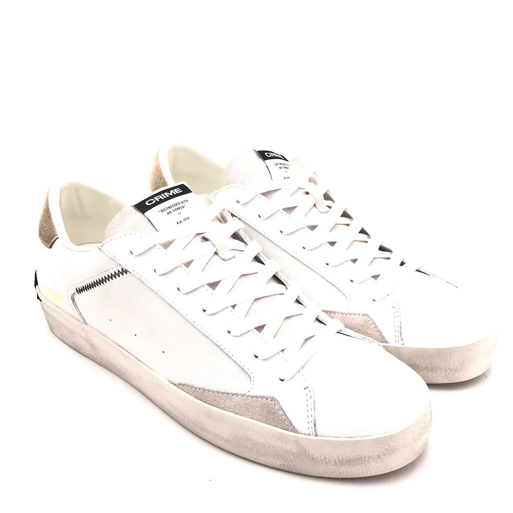 Zulian Calzature Sneakers Distrassed bianco-beige I Più Venduti