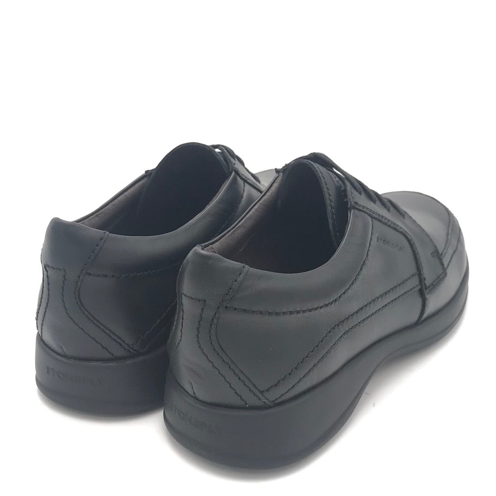 Zulian Calzature Scarpa Season allacciata in nappa nera Negozio