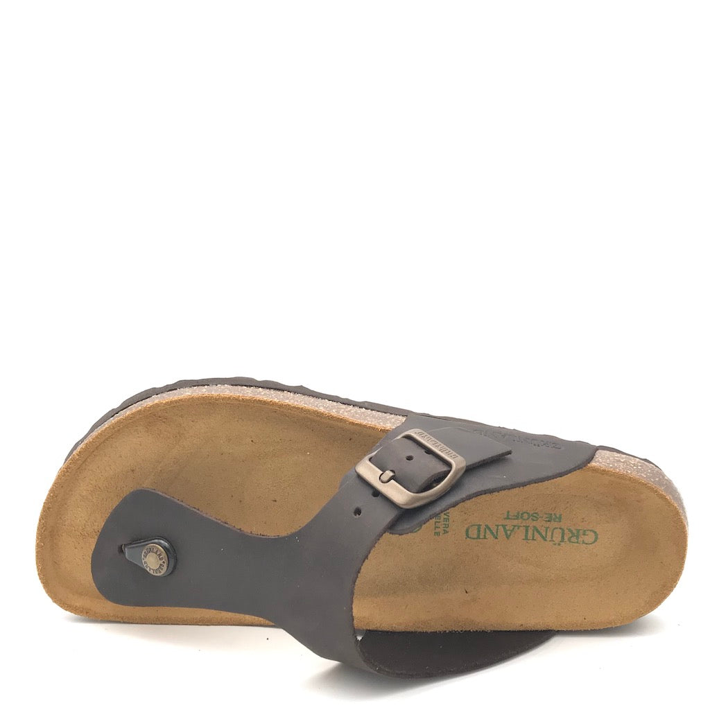Zulian Calzature Ciabatta Bobo infradito mogano Nuova