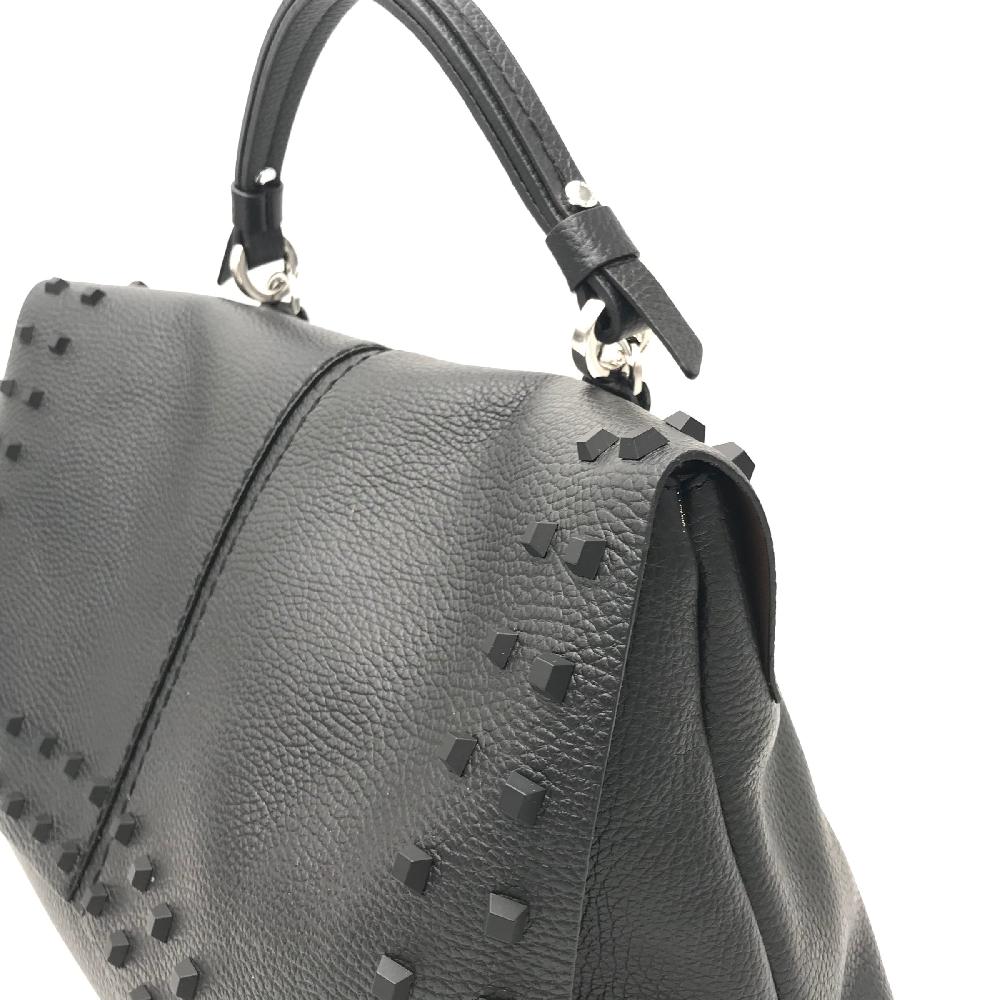 Zulian Calzature Borsa Kendal large nera borchie Presa