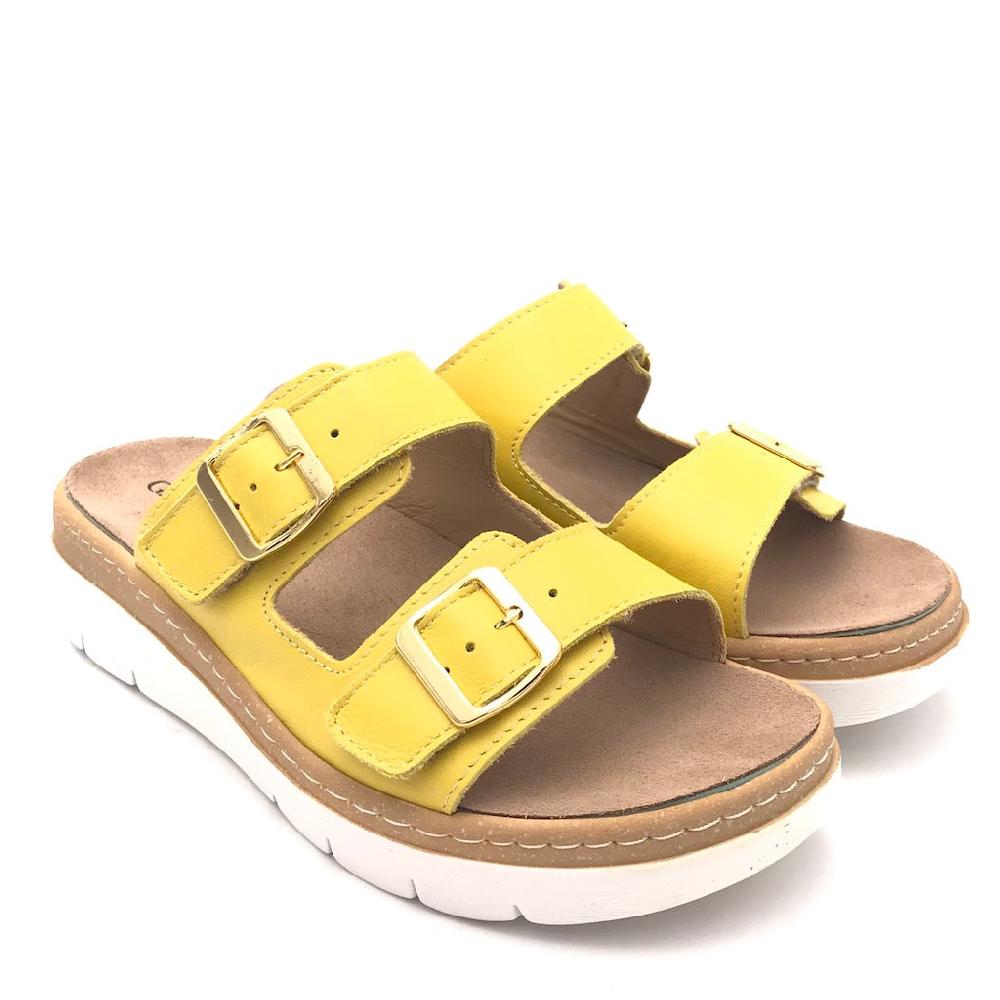Zulian Calzature Ciabatta Moll giallo ocra In Saldo