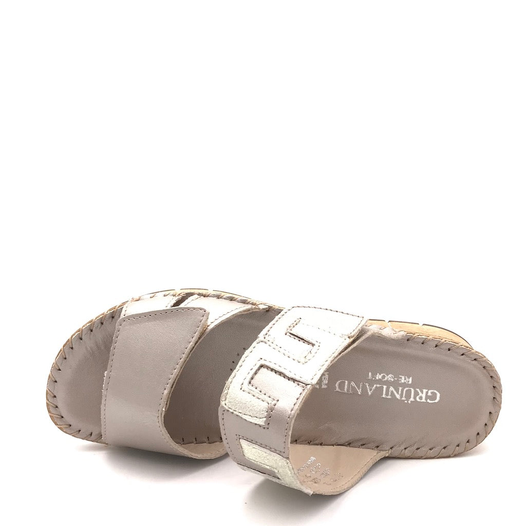 Zulian Calzature Ciabatta Palo platino Nuova