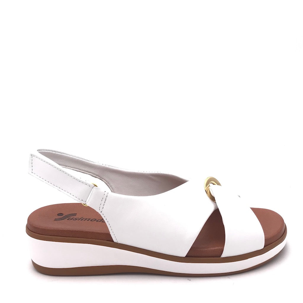 Zulian Calzature Sandalo bianco Promozione