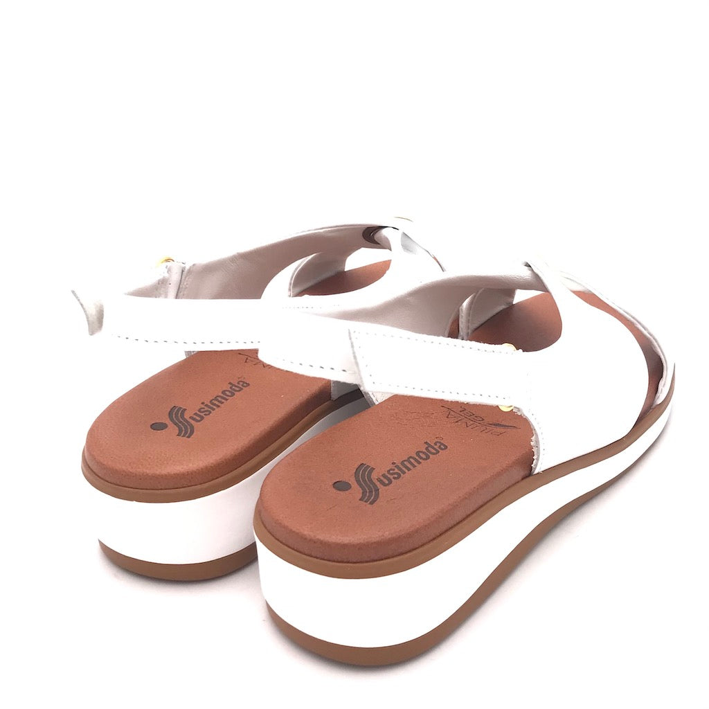 Zulian Calzature Sandalo bianco Promozione