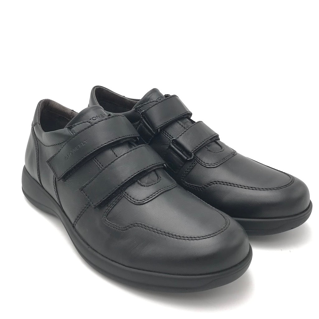 Zulian Calzature Scarpa strappo Season in nappa nera Offerta per la Festa della Mamma
