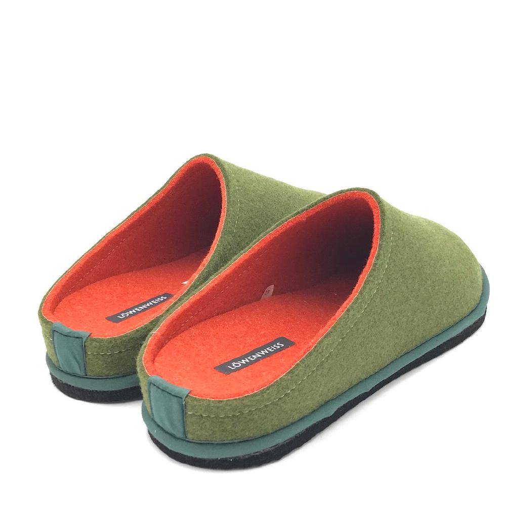 Zulian Calzature Ciabatta Easy bicolor muschio-arancione Sottocosto