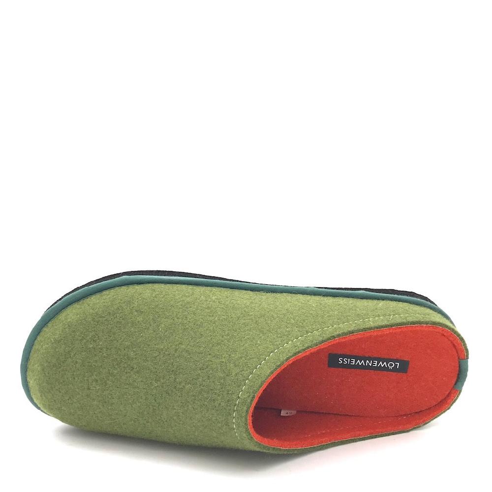 Zulian Calzature Ciabatta Easy bicolor muschio-arancione Sottocosto
