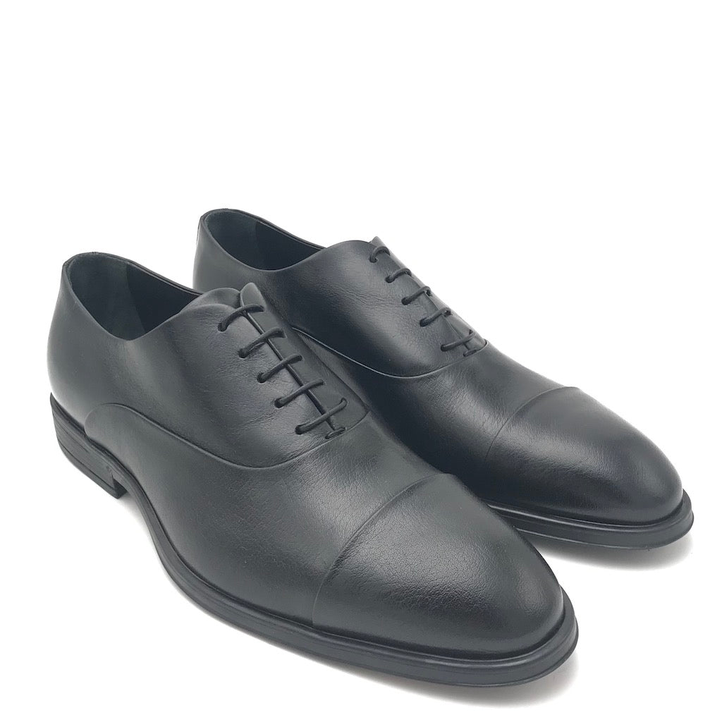 Zulian Calzature Stringata francesina semilucida nera Outlet