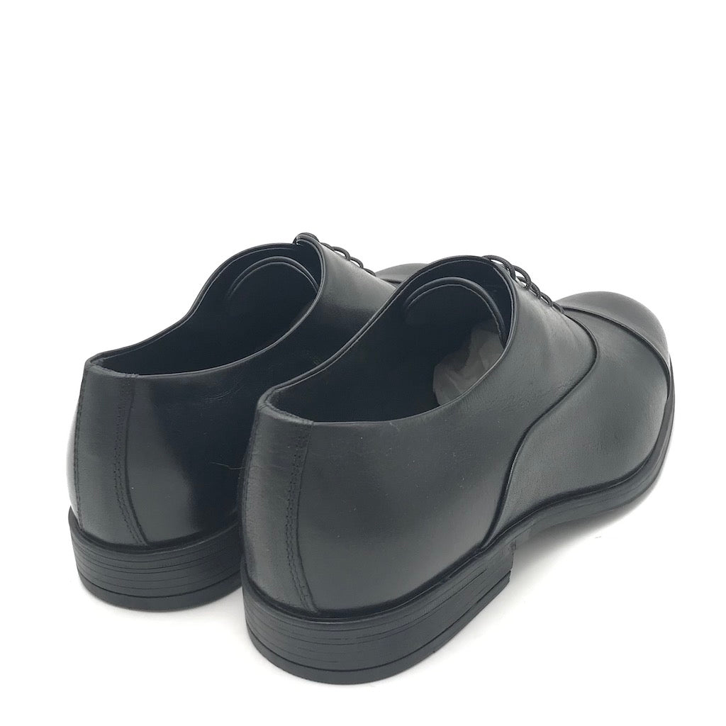 Zulian Calzature Stringata francesina semilucida nera Outlet