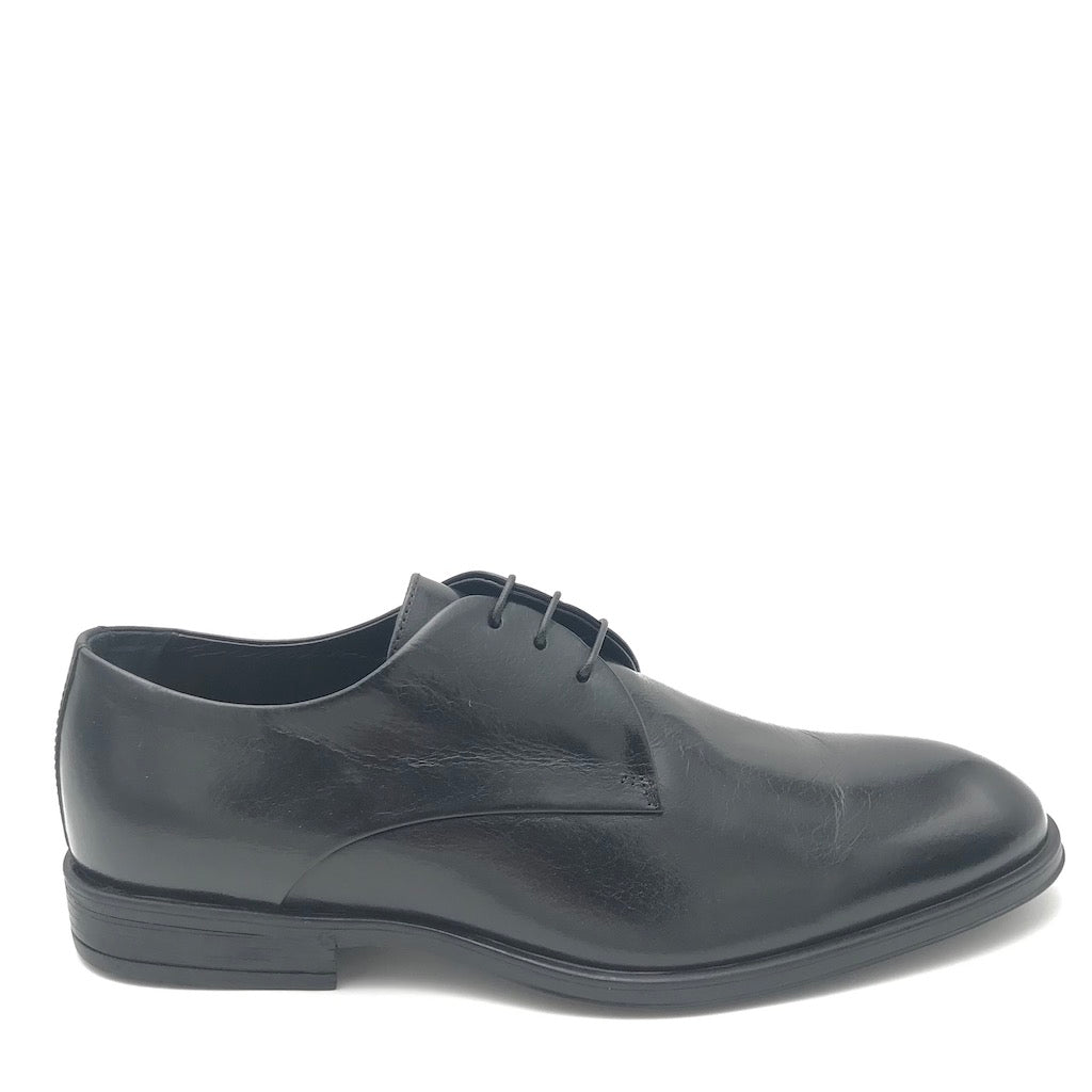 Zulian Calzature Stringata derby semilucido nero In Vendita