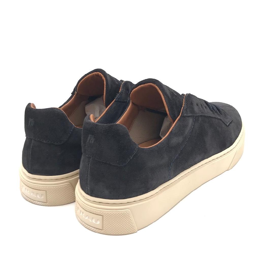 Zulian Calzature Sneakers in crosta blu Vendita Calda