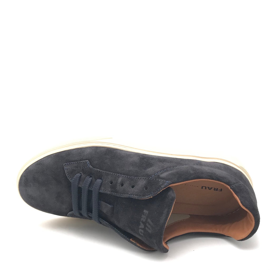 Zulian Calzature Sneakers in crosta blu Vendita Calda