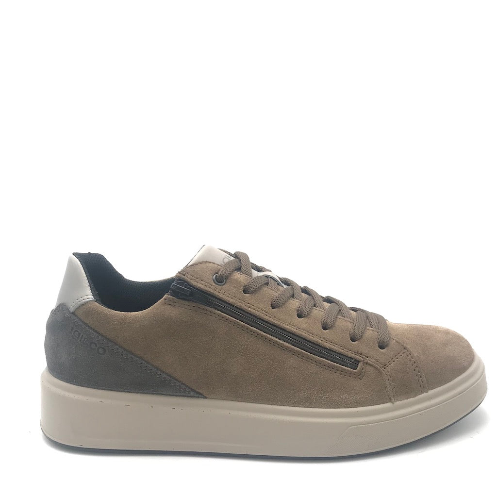 Zulian Calzature Sneakers Sten sesamo-antracite Vendita Economica