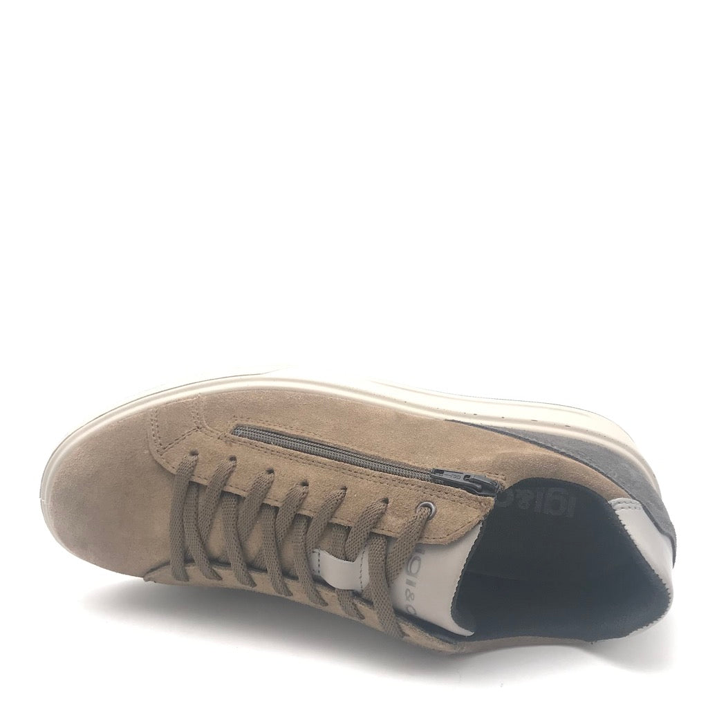 Zulian Calzature Sneakers Sten sesamo-antracite Vendita Economica