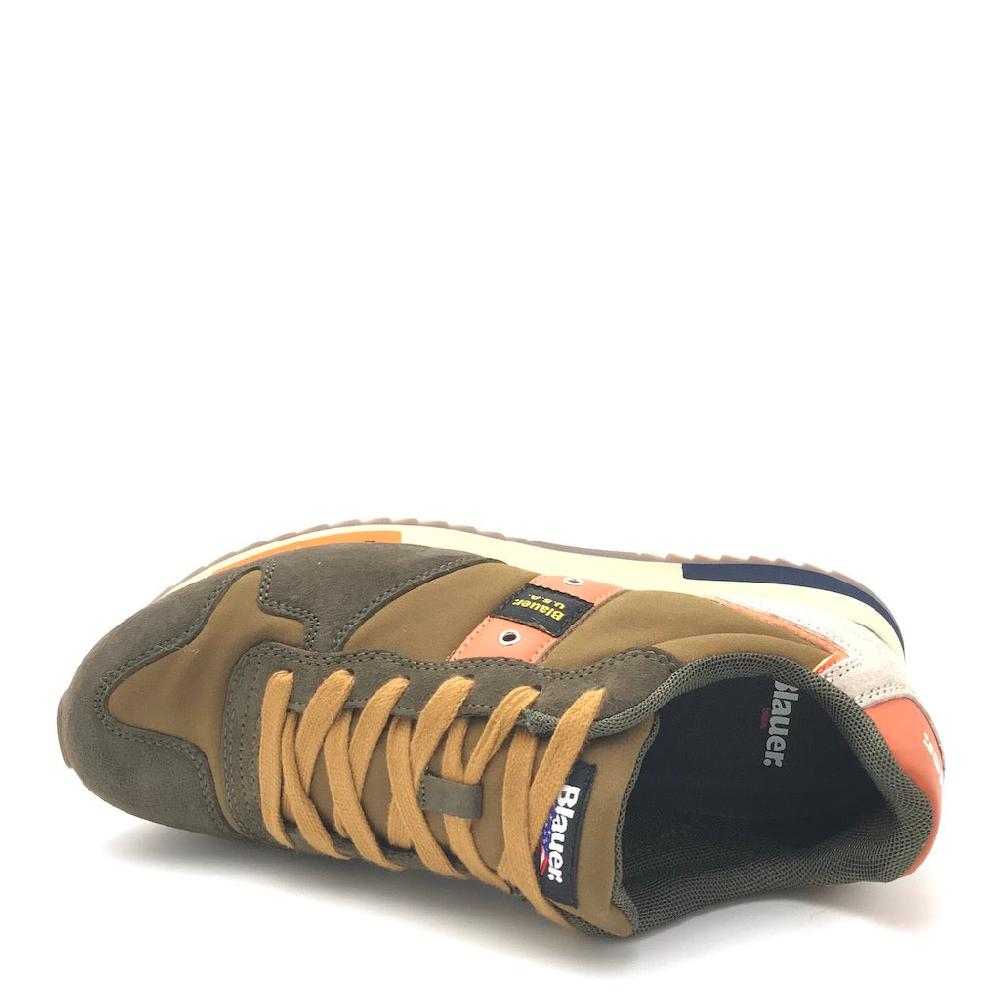 Zulian Calzature Sneakers Queens01 green-ochre Vendite Flash