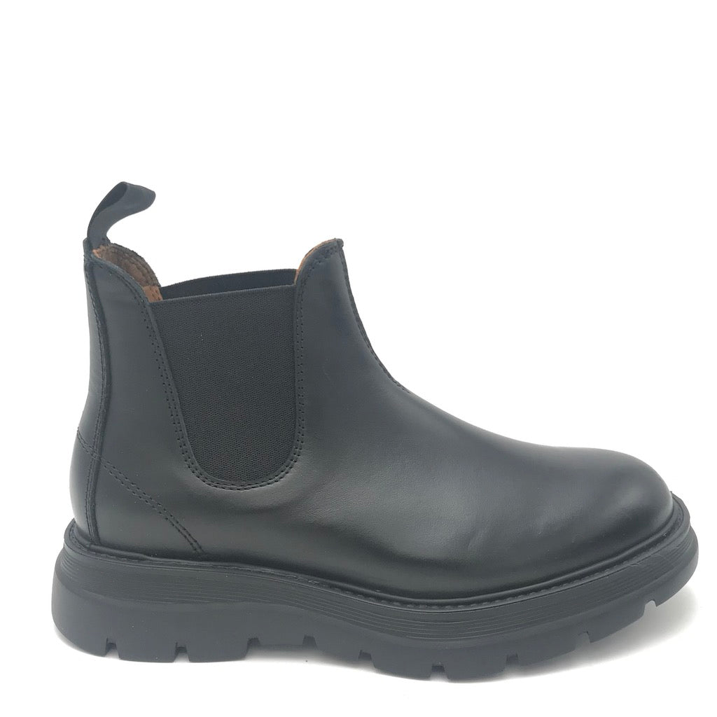 Zulian Calzature Beatles in pelle nera In Saldo