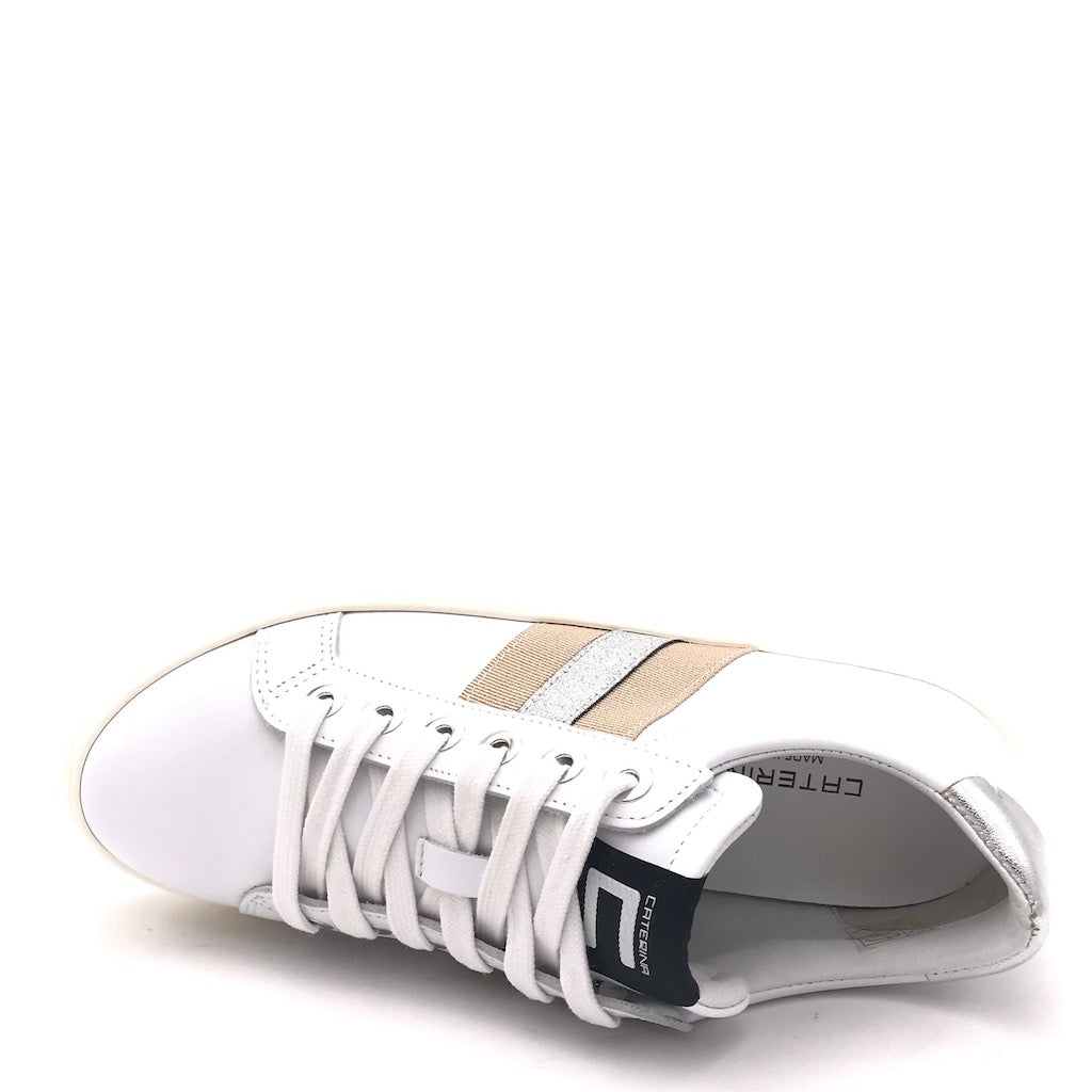 Zulian Calzature Sneakers in pelle bianca Vendita