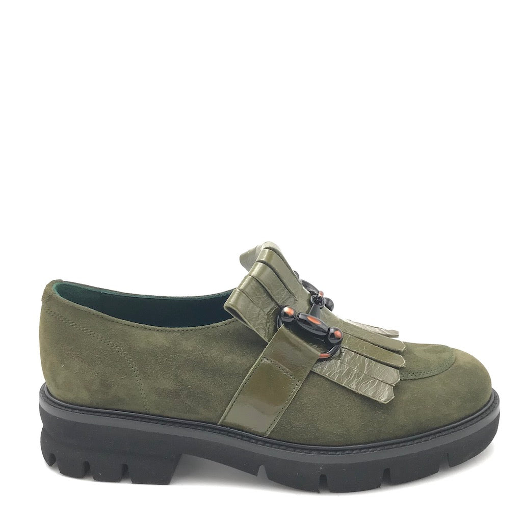 Zulian Calzature Mocassino in camoscio verde bosco Negozi Online