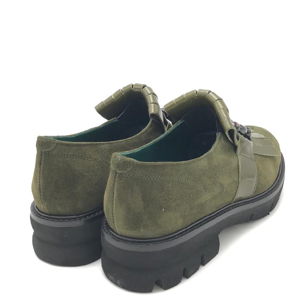 Zulian Calzature Mocassino in camoscio verde bosco Negozi Online