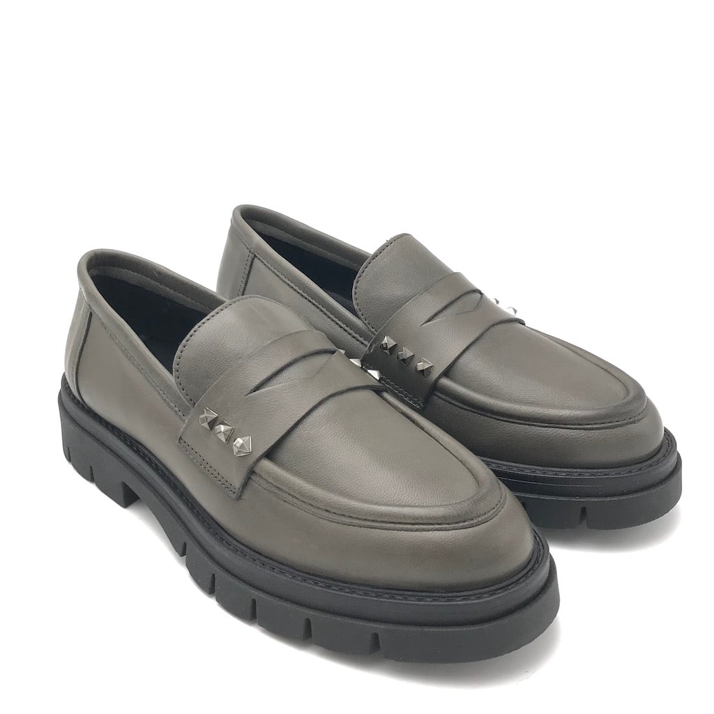 Zulian Calzature Mocassino Taylor color fumo Trasporto libero internazionale