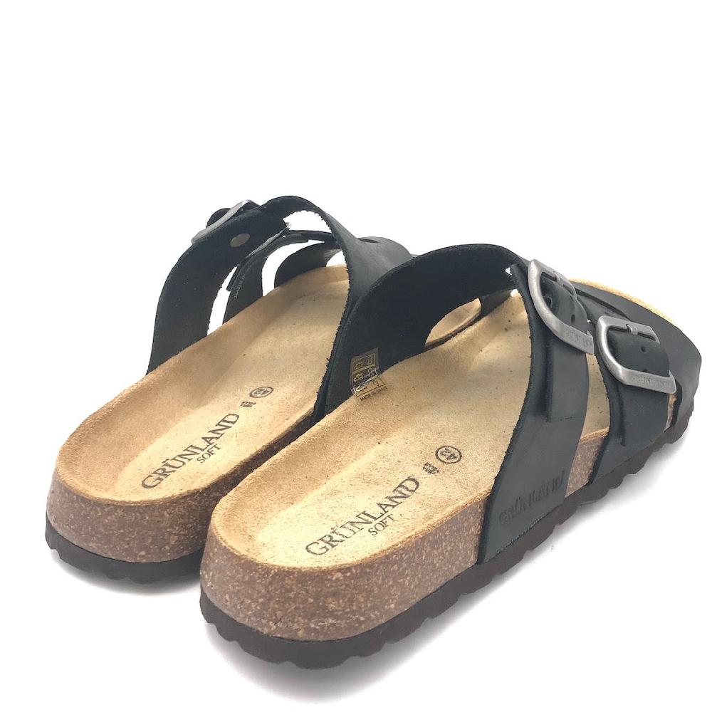 Zulian Calzature Ciabatta incrociata Bobo nera Sconto