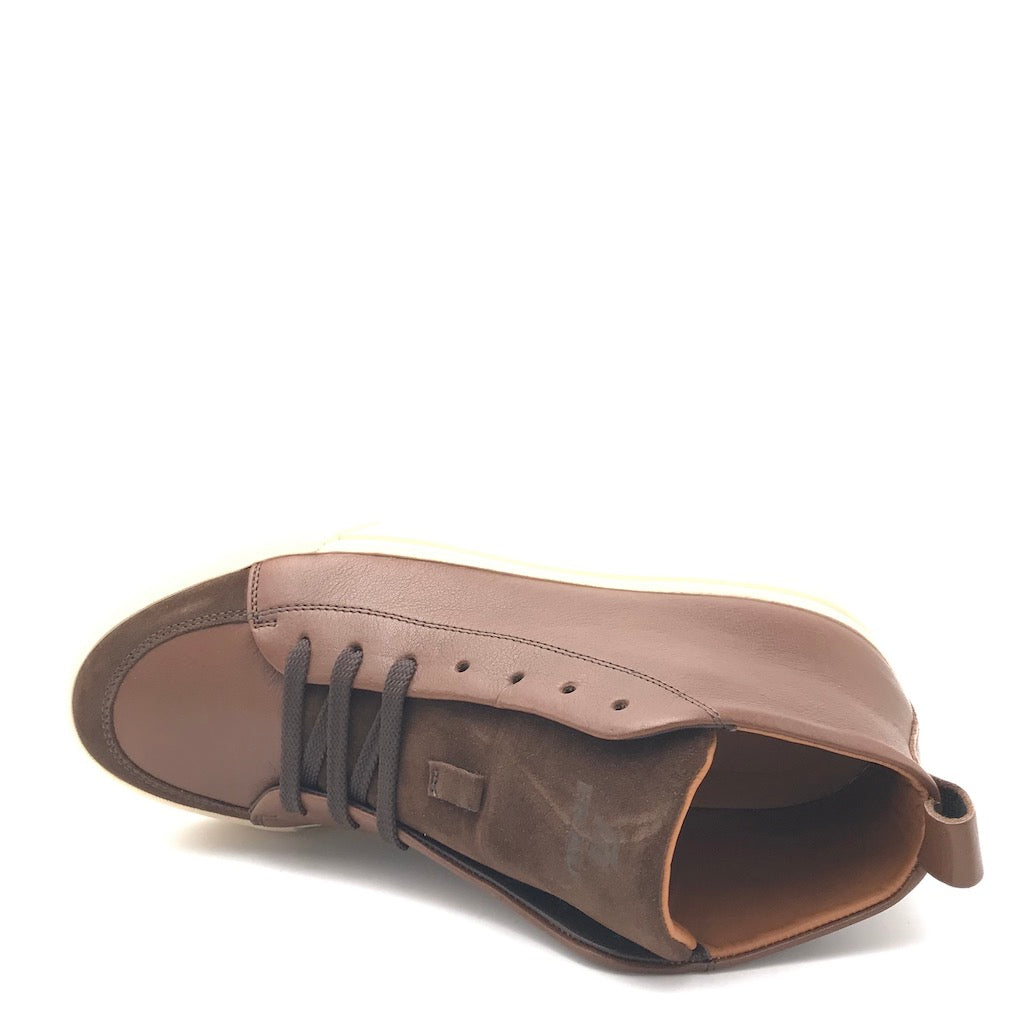 Zulian Calzature Sneakers alta marrone Italy