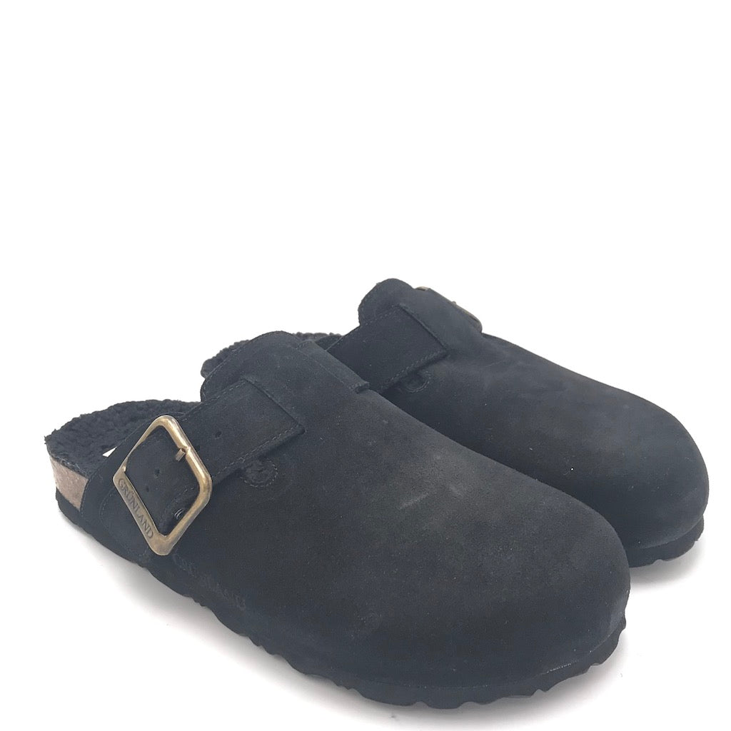 Zulian Calzature Ciabatta Sara shearling nero Nuovo