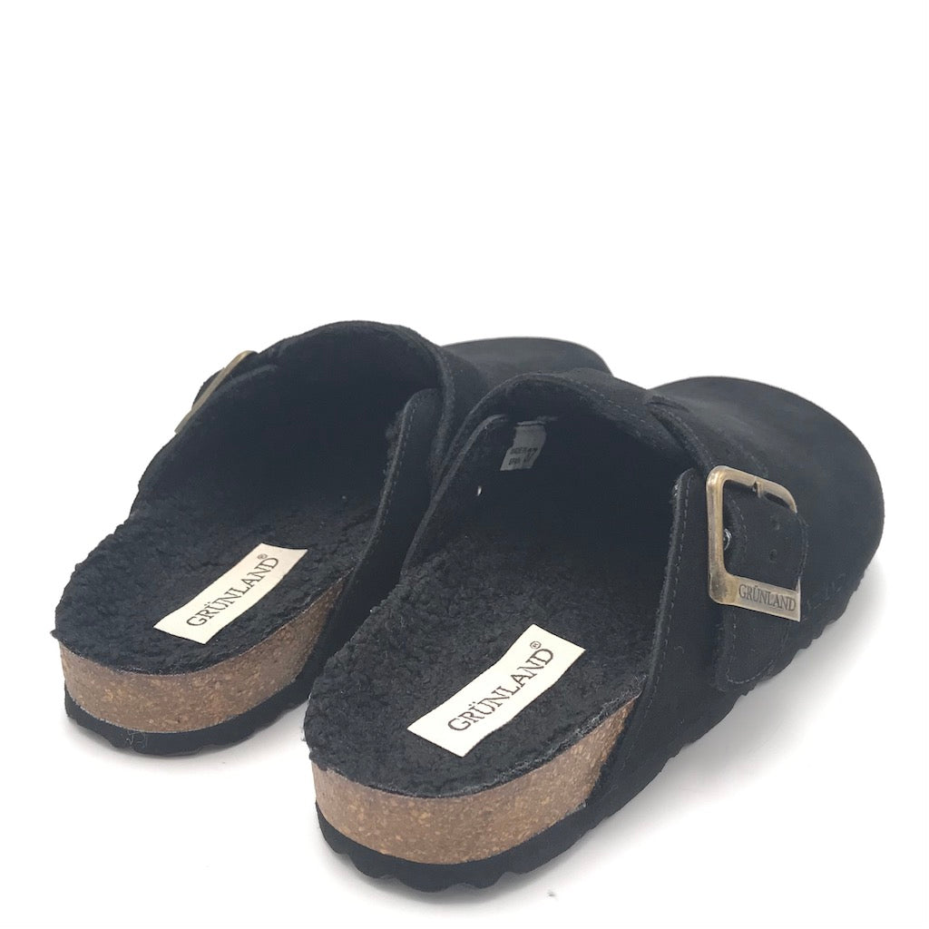 Zulian Calzature Ciabatta Sara shearling nero Nuovo