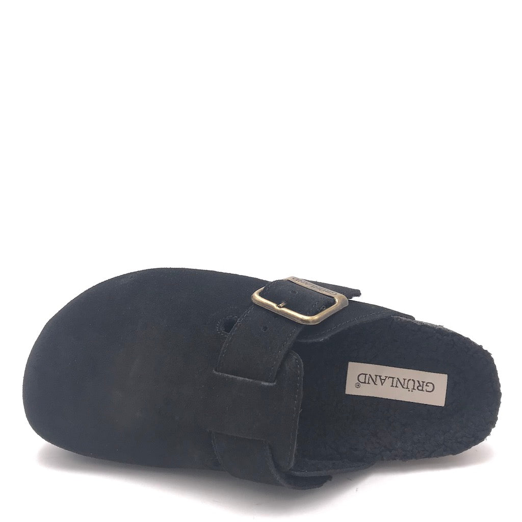 Zulian Calzature Ciabatta Sara shearling nero Nuovo