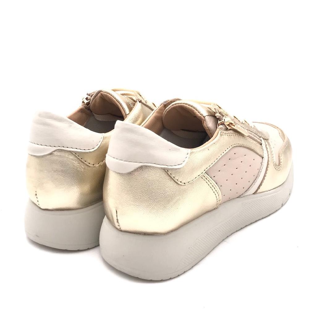 Zulian Calzature Sneakers Seli beige-platino Consegna Veloce