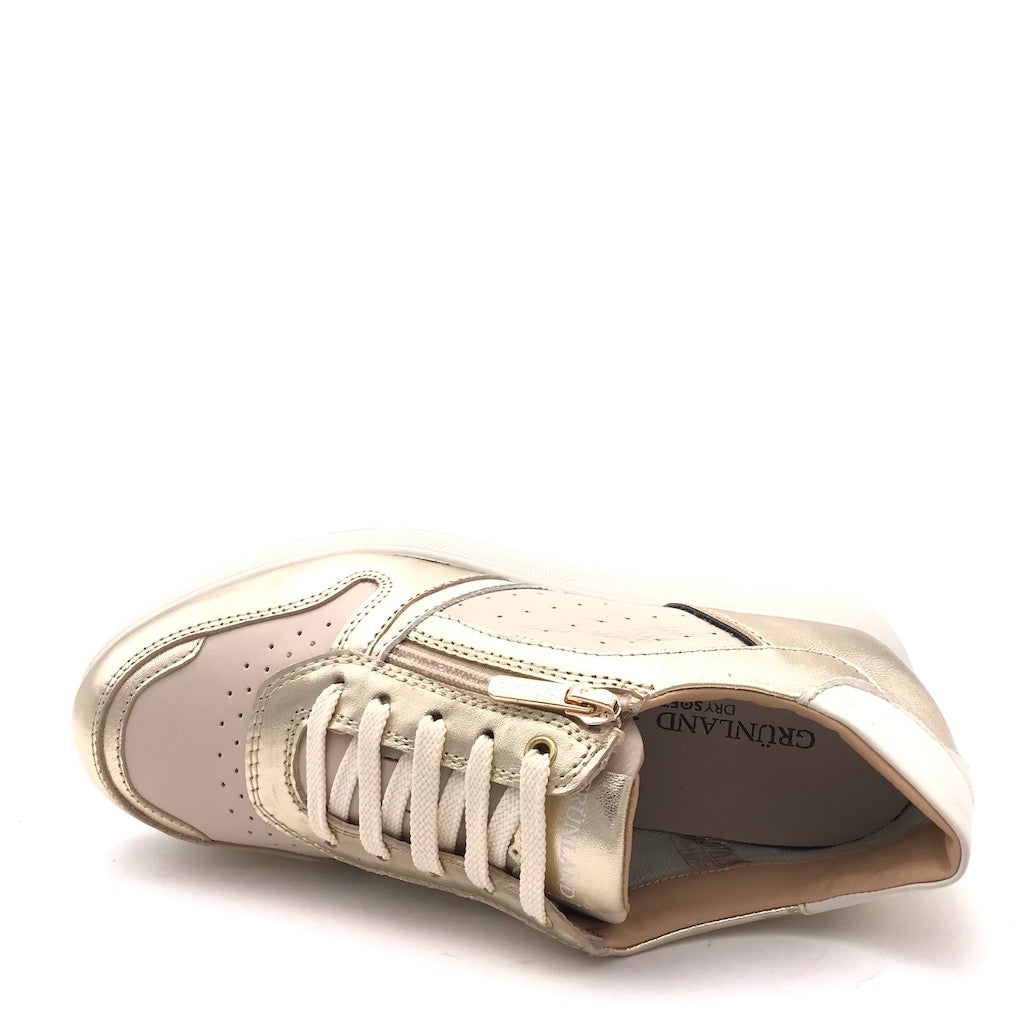Zulian Calzature Sneakers Seli beige-platino Consegna Veloce