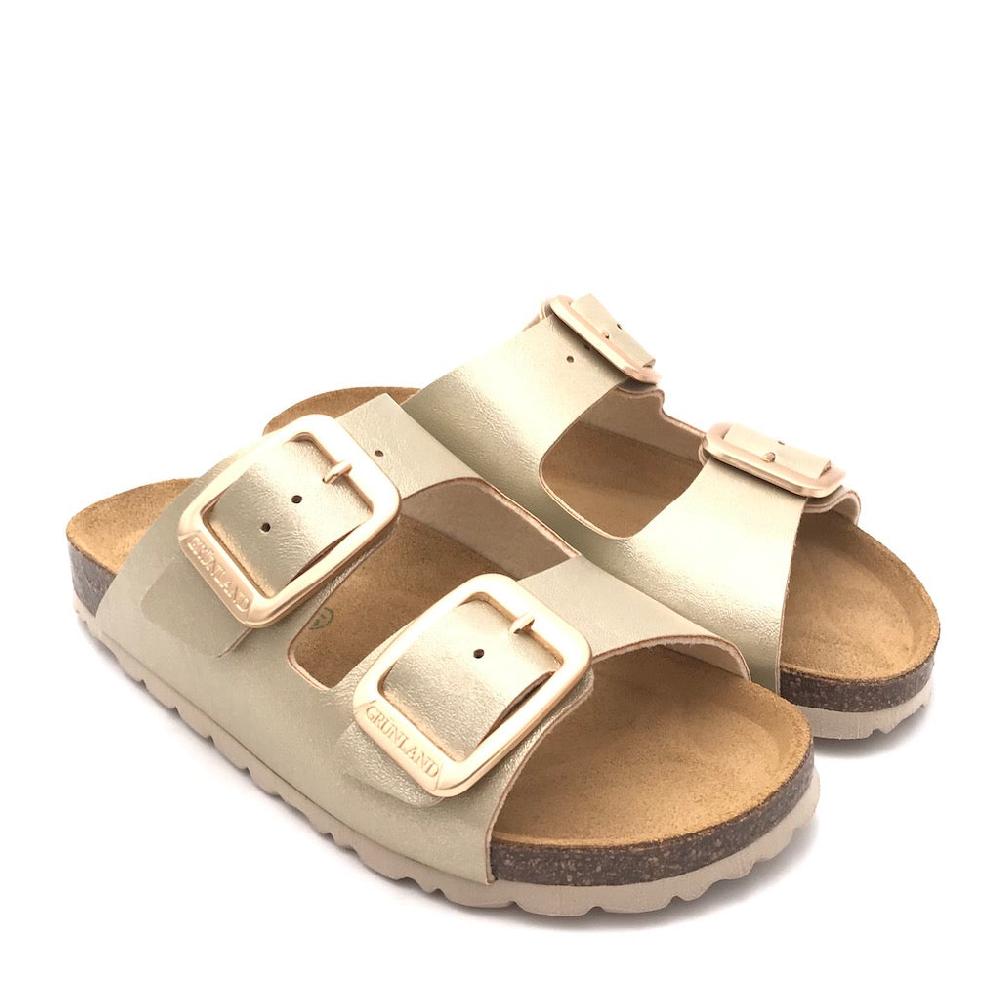 Zulian Calzature Ciabatta Sara doppia fibbia platino Promozione Limitata