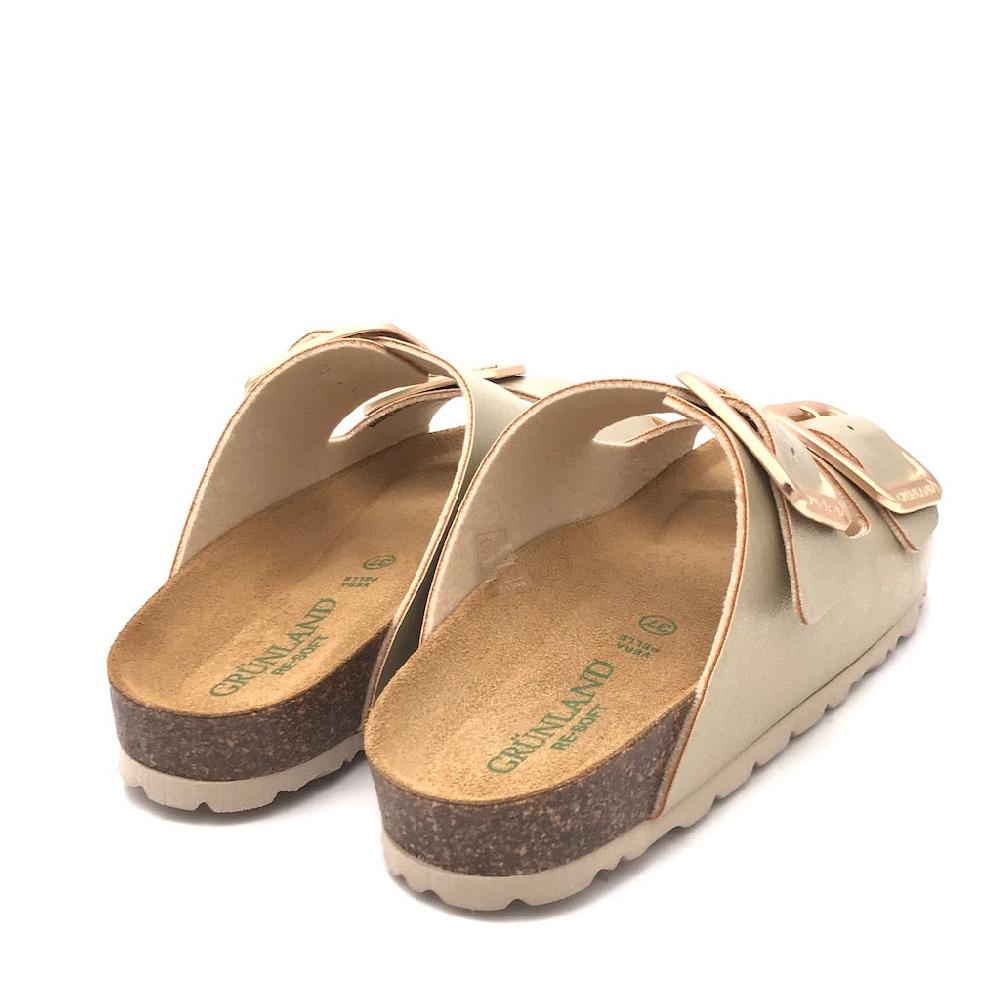 Zulian Calzature Ciabatta Sara doppia fibbia platino Promozione Limitata