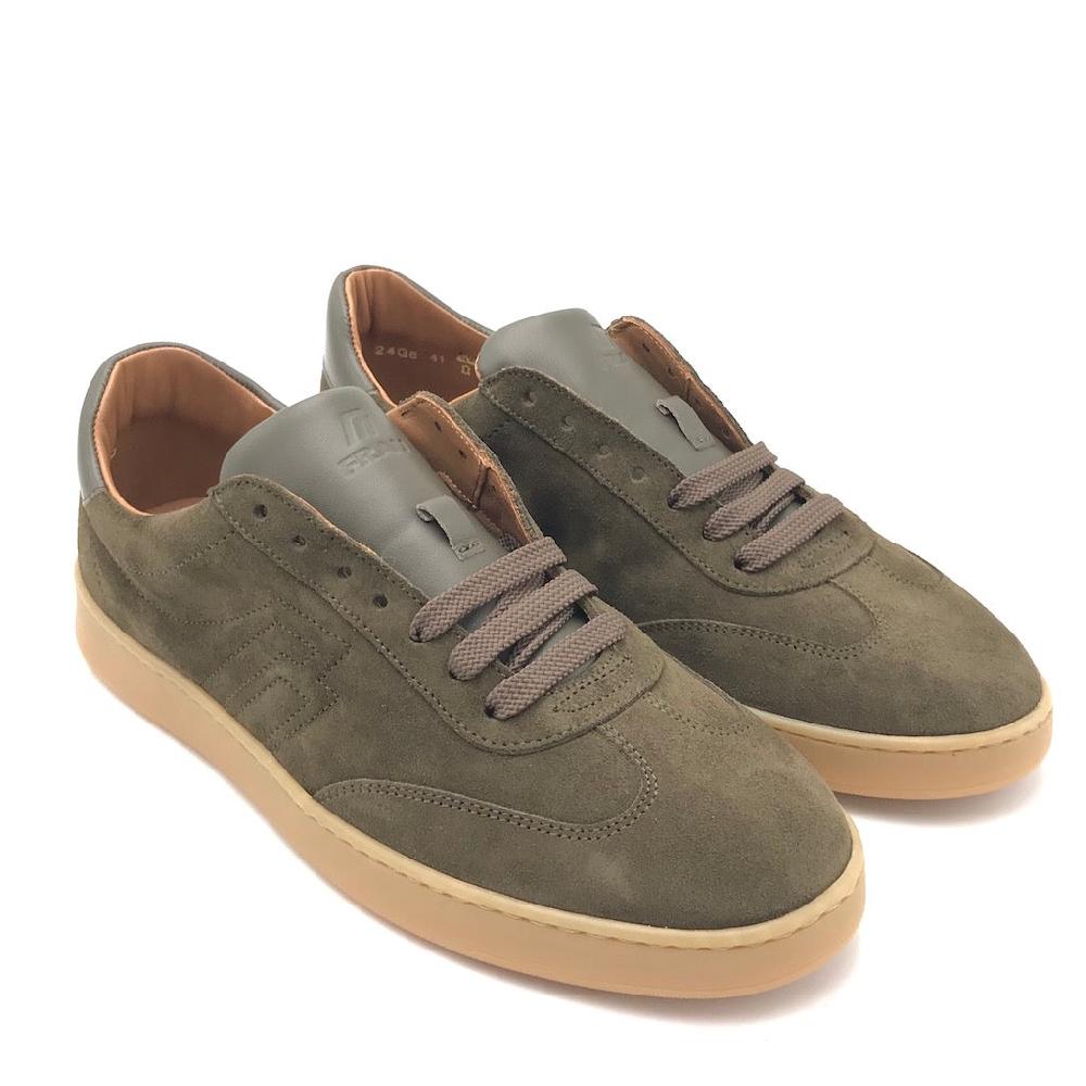 Zulian Calzature Sneakers in crosta felce In Saldo