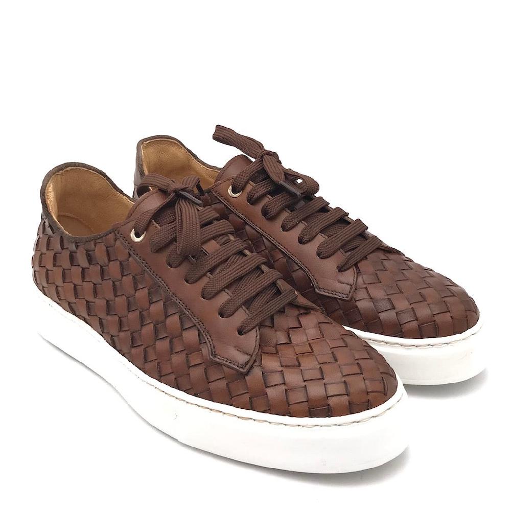 Zulian Calzature Sneakers intrecciata cuoio 2025