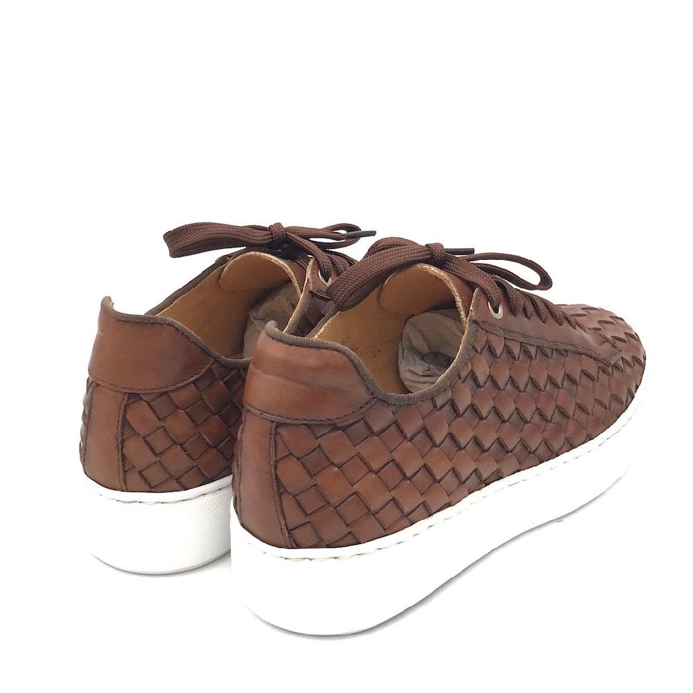 Zulian Calzature Sneakers intrecciata cuoio 2025