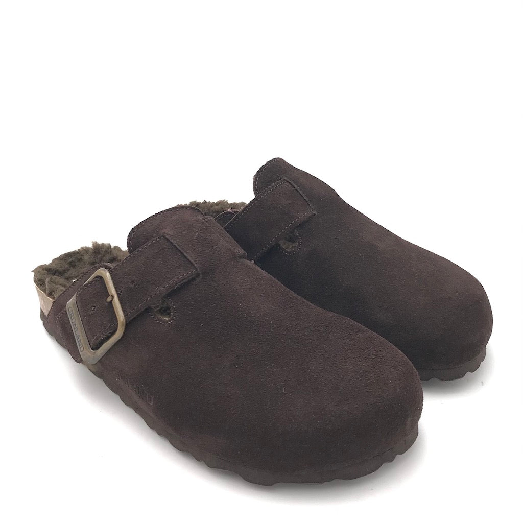 Zulian Calzature Ciabatta Sara shearling testa moro Consegna Veloce