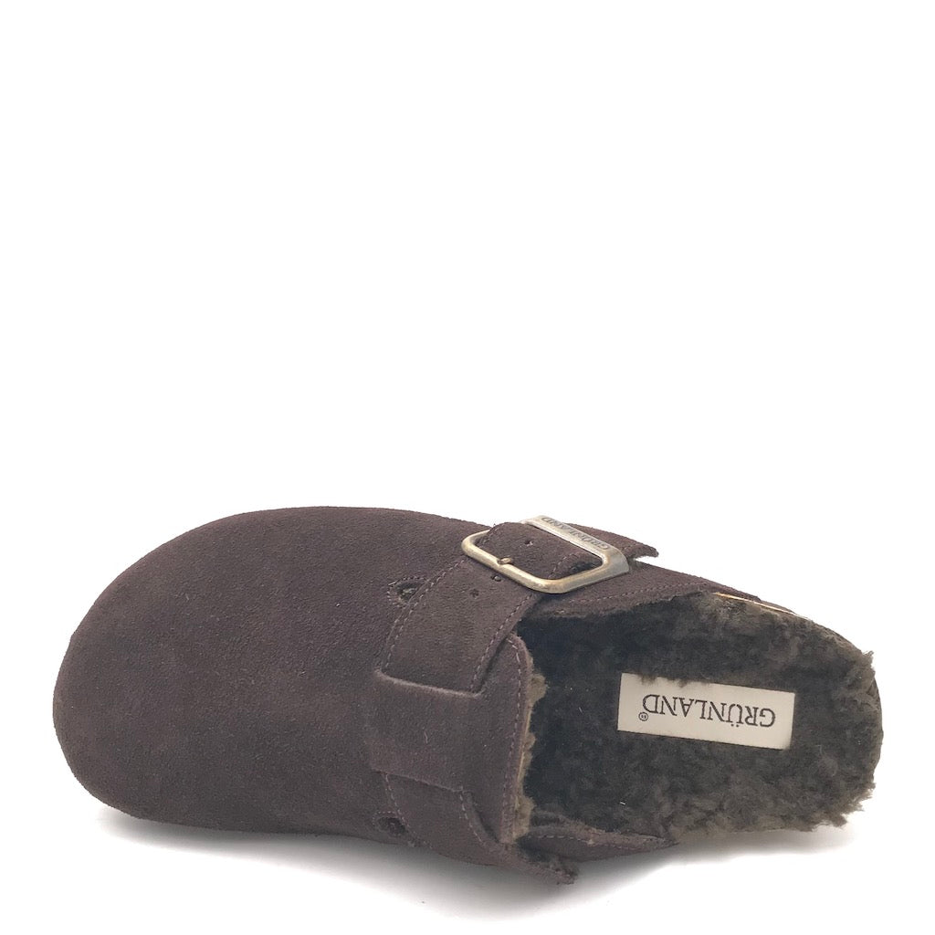 Zulian Calzature Ciabatta Sara shearling testa moro Consegna Veloce