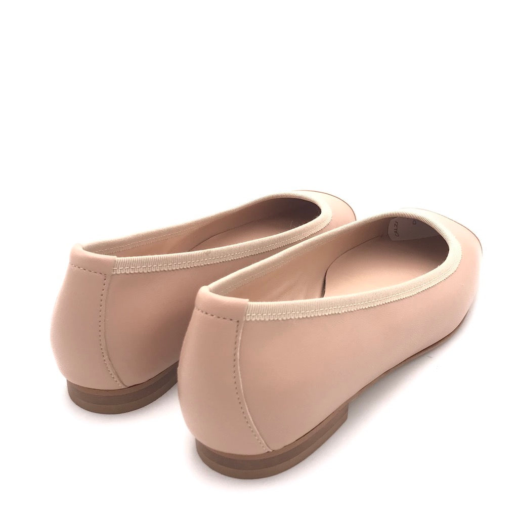 Zulian Calzature Ballerina bi-colore cipria Presa