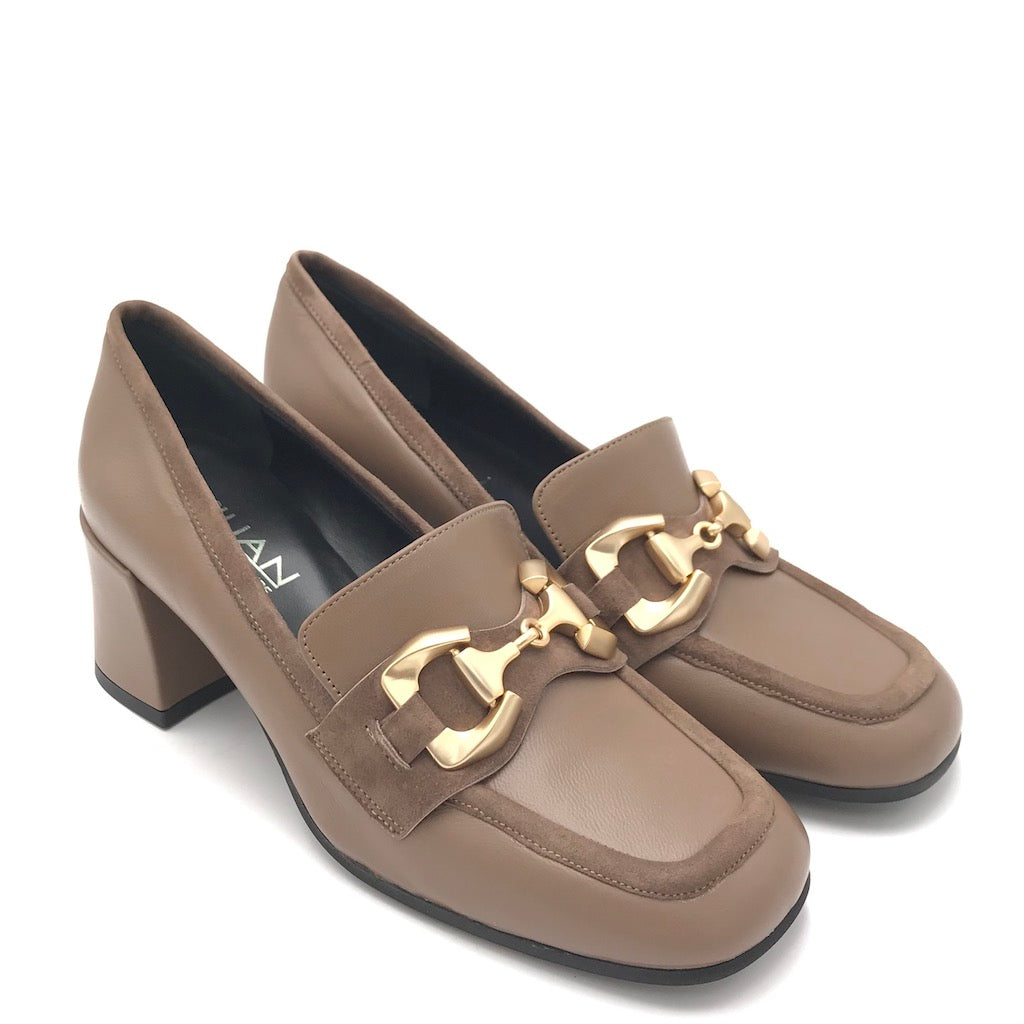 Zulian Calzature Mocassino Paola in pelle acero In Vendita