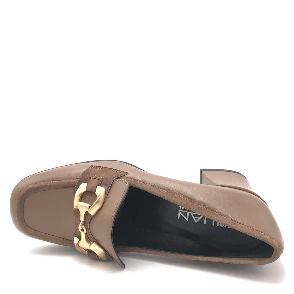 Zulian Calzature Mocassino Paola in pelle acero In Vendita